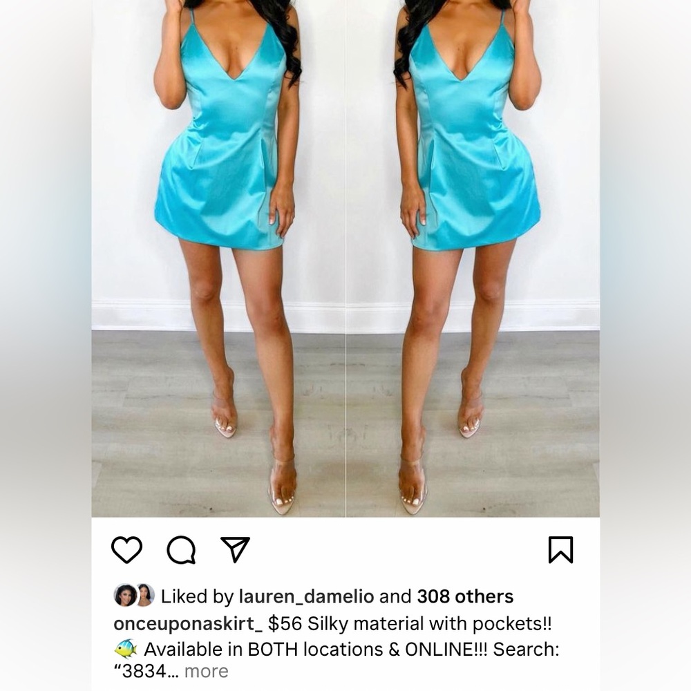 Blue dress